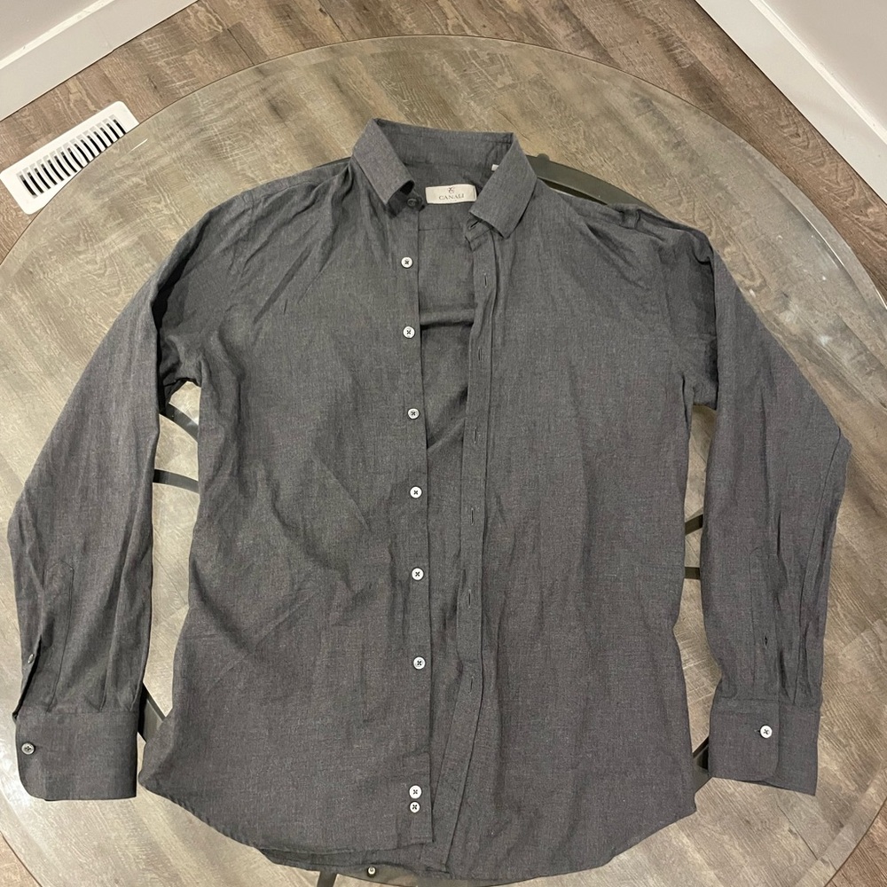 Canali formal cotton button-down (Italy)